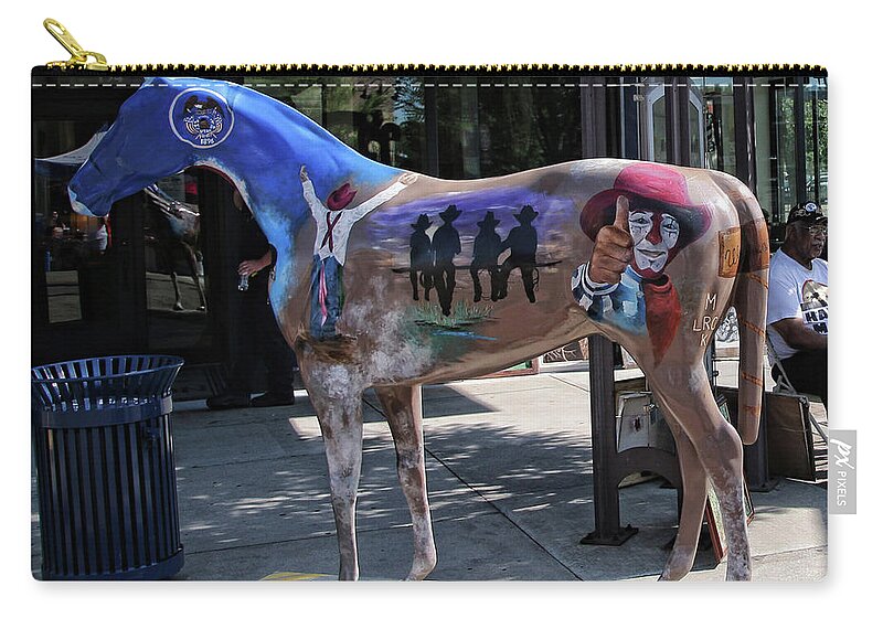 Ogden Horse 25 Zip Pouch featuring the photograph Ogden Horse 25 by Ely Arsha