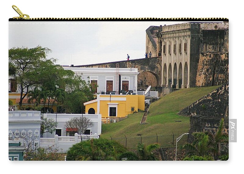 San Juan Zip Pouch featuring the photograph Old and New by Lois Lepisto