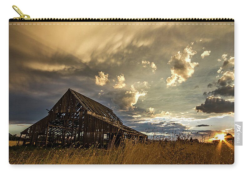 Barn Carry-all Pouch featuring the photograph Old Barn by Wesley Aston