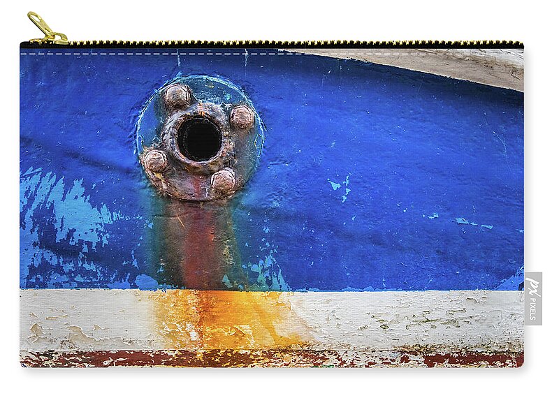 Boat Zip Pouch featuring the photograph Old boat by Nigel R Bell