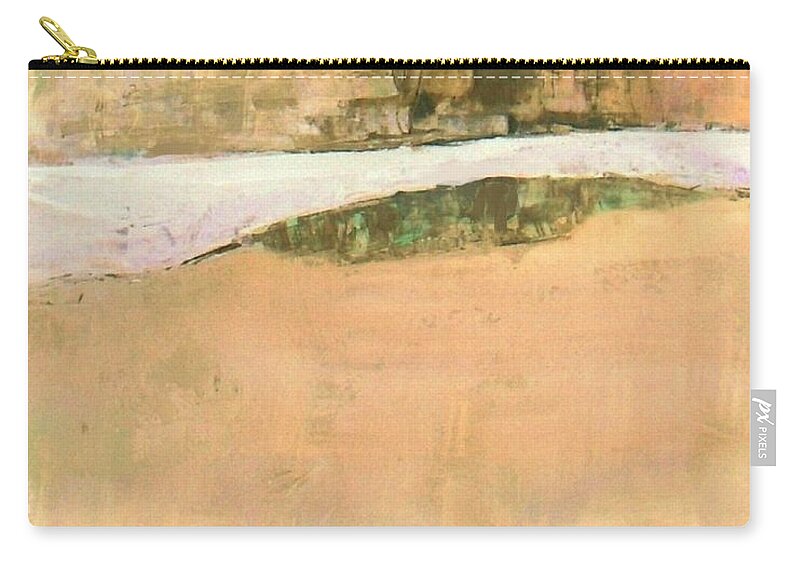Bridge Zip Pouch featuring the painting Old Bridge by Vesna Antic