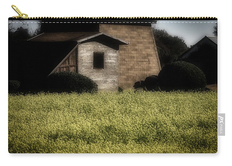 Old Zip Pouch featuring the photograph Old Country Buildings by Garry Gay