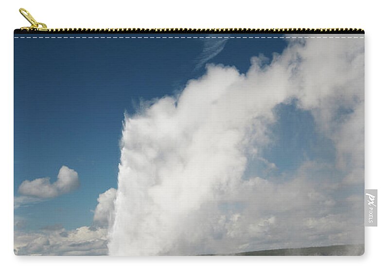 Old Faithful Zip Pouch featuring the photograph Old Faithful by Norman Reid