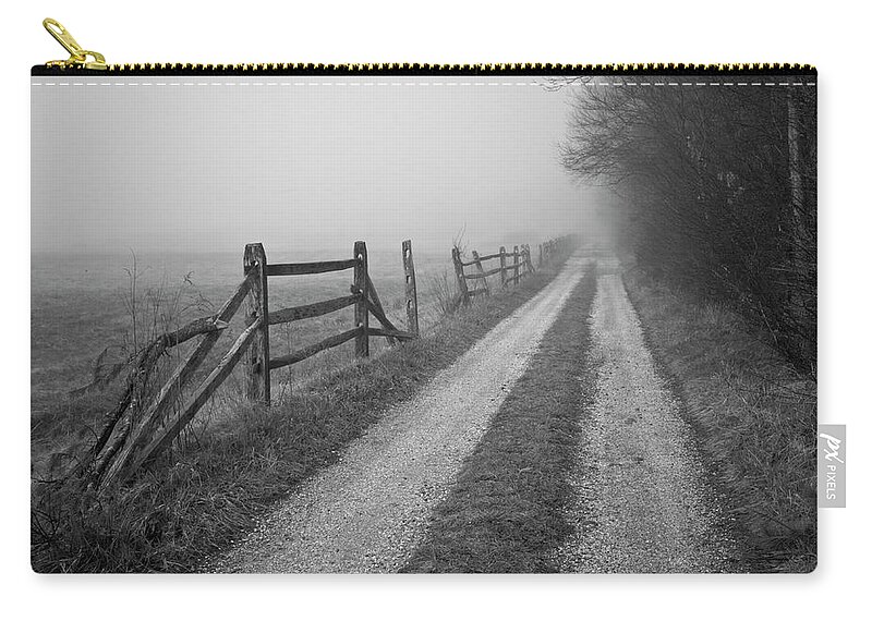 Old Zip Pouch featuring the photograph Old Farm Road by David Gordon