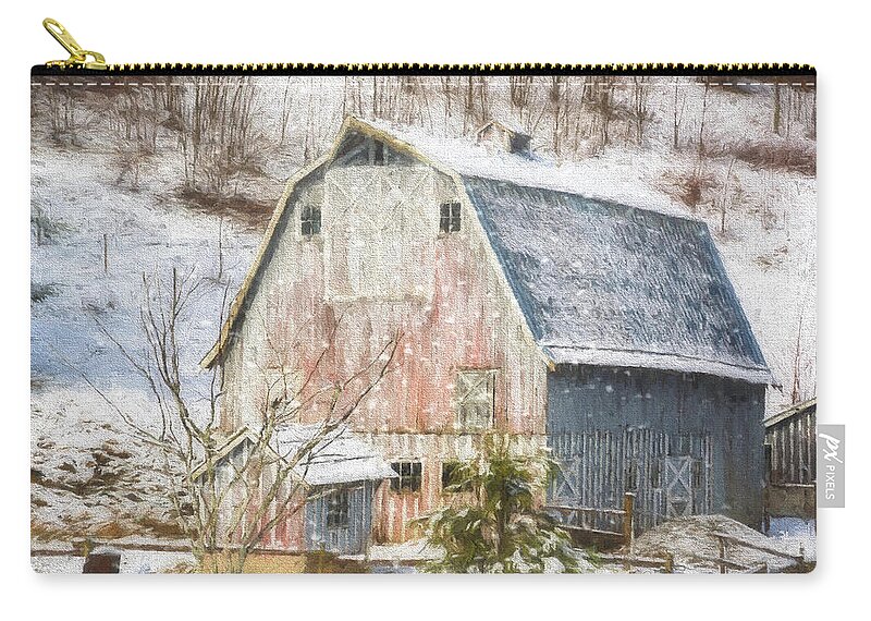 Old Fashioned Values Zip Pouch featuring the photograph Old Fashioned Values - Country Art by Jordan Blackstone