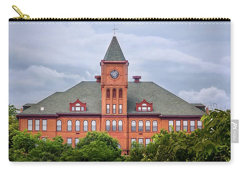 Galena Zip Pouch featuring the photograph Old Galena Illinois High School by Joni Eskridge