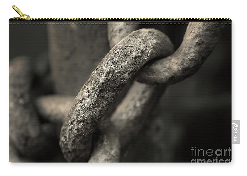 Chain Carry-all Pouch featuring the photograph Old Iron by Mike Eingle