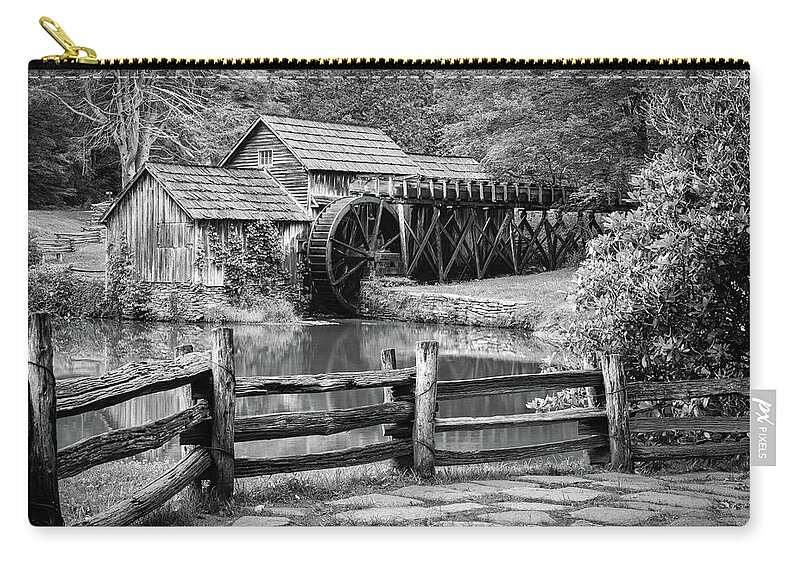 1900's Zip Pouch featuring the photograph Old Mountain Morning by Michael Scott