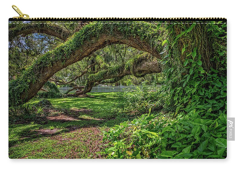 Lady Lake Zip Pouch featuring the photograph Old Oak by Christopher Holmes
