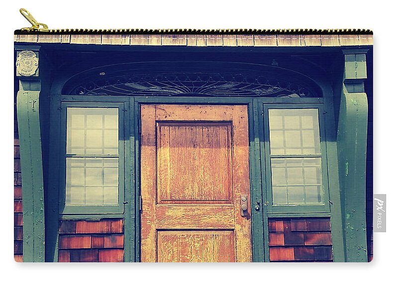 Door Carry-all Pouch featuring the photograph Old Oak Door by Stacie Siemsen