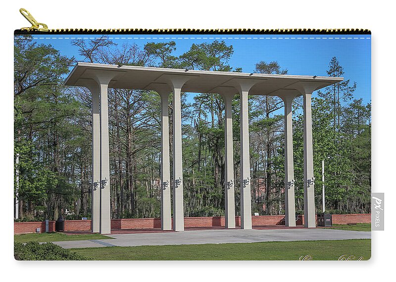 Ul Zip Pouch featuring the photograph Old Student Union Arches by Gregory Daley MPSA