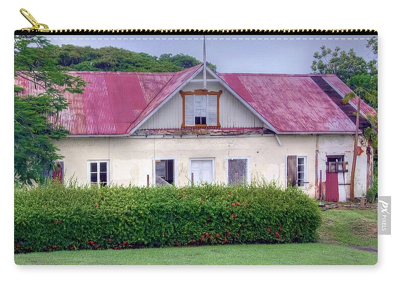 Tobago Zip Pouch featuring the photograph Old Tobago House by Nadia Sanowar