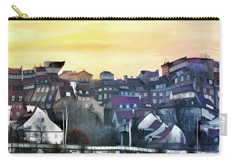  Zip Pouch featuring the photograph Old Town in Warsaw # 16 3/4 by Aleksander Rotner