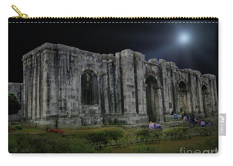 Oldest Zip Pouch featuring the photograph Oldest Church In Cartago, Costa Rica V by Al Bourassa