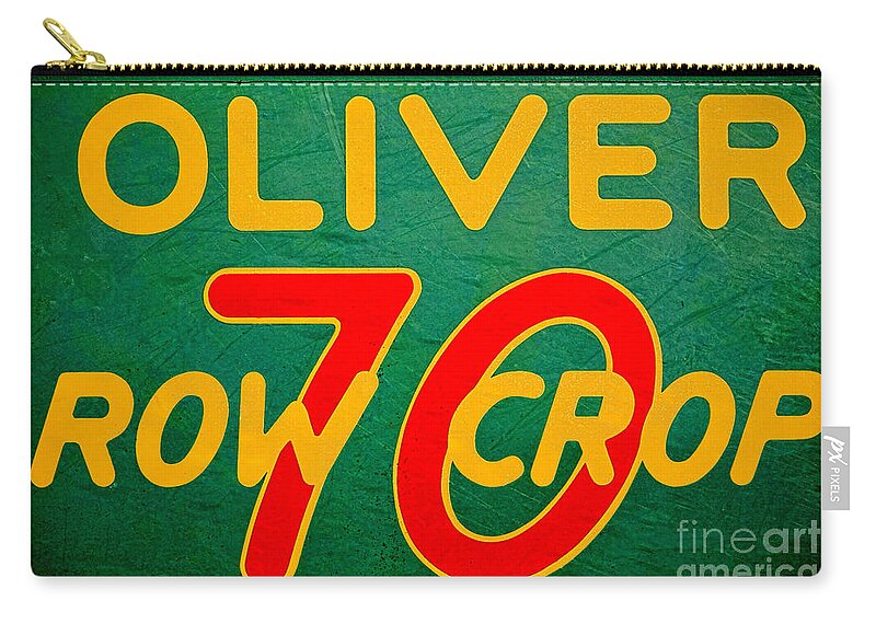 Antique Zip Pouch featuring the photograph Oliver 70 Row Crop by Olivier Le Queinec
