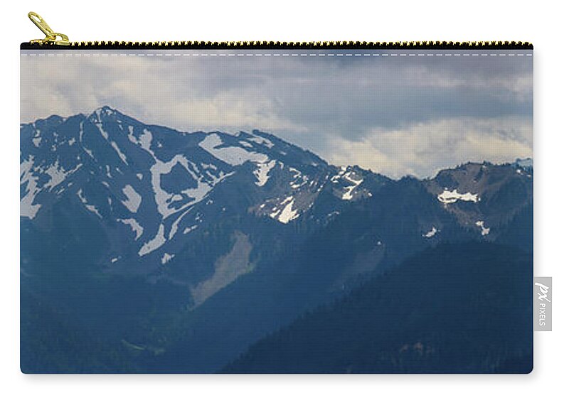 Olympic Zip Pouch featuring the photograph Olympic Highlands Left by Tikvah's Hope