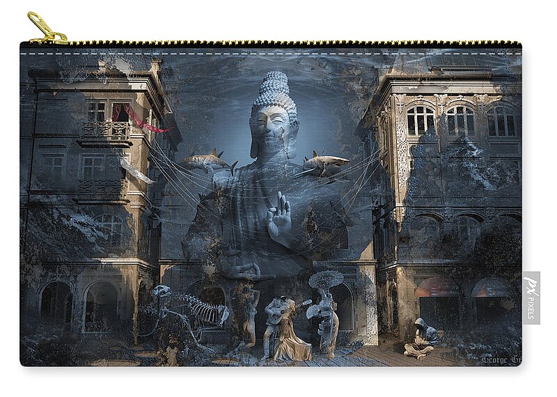 Omnipresence Carry-all Pouch featuring the digital art Omnipresence by George Grie