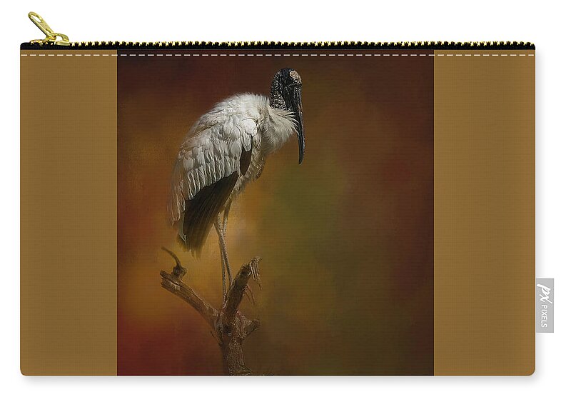 Birds Zip Pouch featuring the photograph On The Fork by Marvin Spates