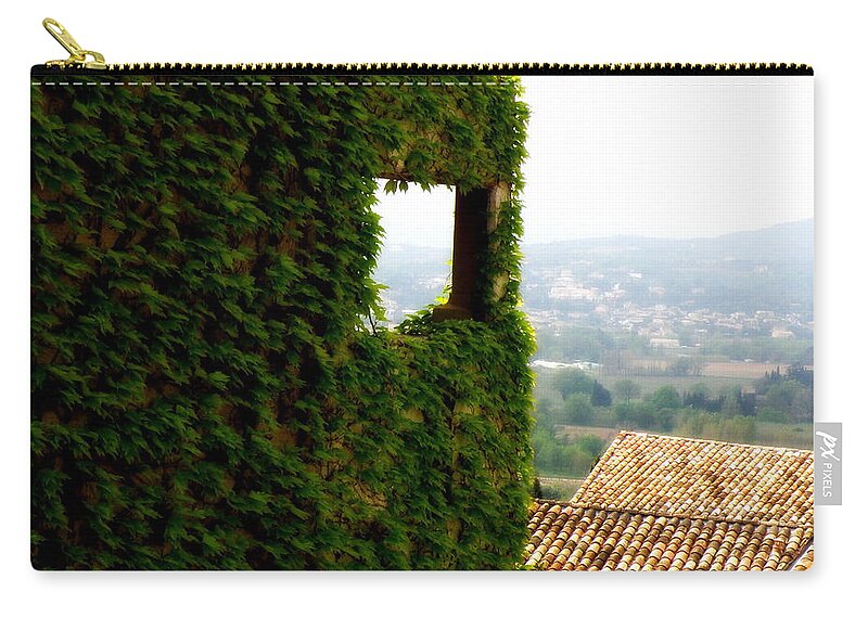 Provence Zip Pouch featuring the photograph On The Sunny Side by Lainie Wrightson