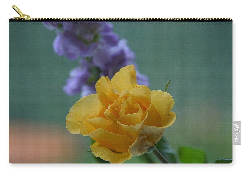 Floral Carry-all Pouch featuring the photograph On the window sill. by Elena Perelman