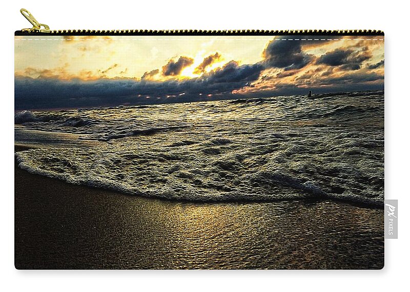 Seagull Zip Pouch featuring the photograph On the Wing by Nick Heap