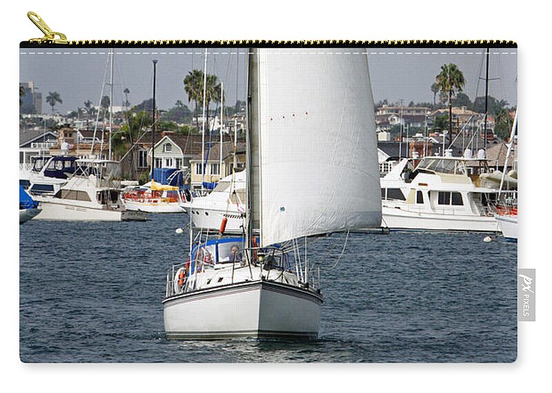 Sail Boat Zip Pouch featuring the photograph On Their Way by Shoal Hollingsworth