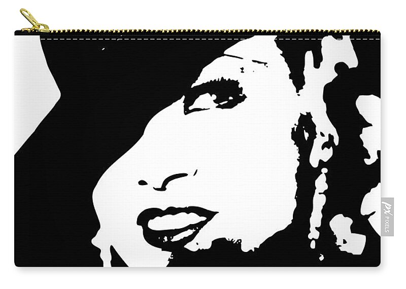 Mae West Zip Pouch featuring the digital art Once is Enough by Tom Roderick