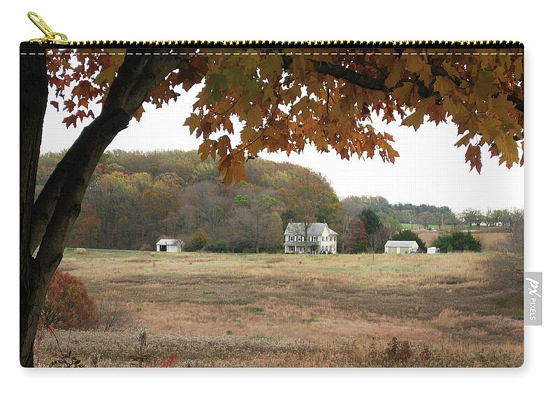 Fall Zip Pouch featuring the photograph One Fall Day by Gordon Beck