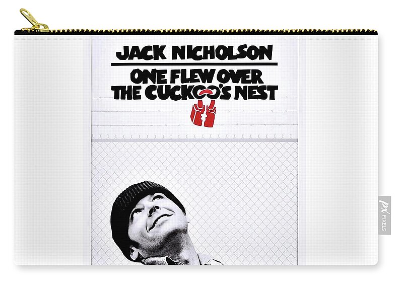 Cuckoos Nest Zip Pouch featuring the photograph One Flew Over the Cuckoo's Nest by Movie Poster Prints