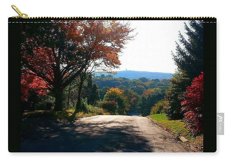 Autumn Carry-all Pouch featuring the photograph One Mountaintop to Another by Dani McEvoy