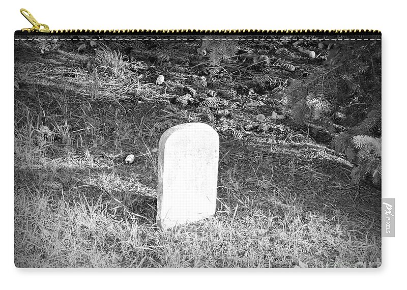 Grave Zip Pouch featuring the photograph Only The Lonely by Scott Ward