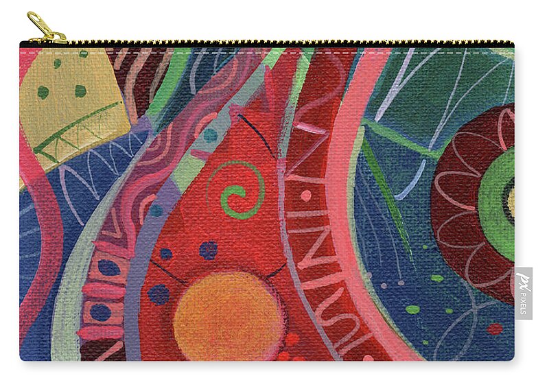 Movement Carry-all Pouch featuring the painting Onward Upward by Helena Tiainen