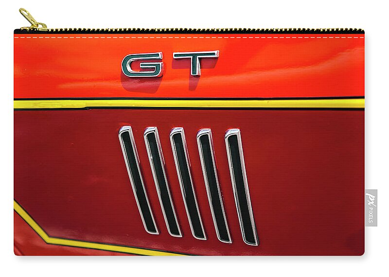 Gt Zip Pouch featuring the photograph Orange GT by Melinda Ledsome