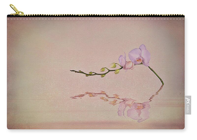 Art Zip Pouch featuring the photograph Orchid Blooms and Buds by Tom Mc Nemar