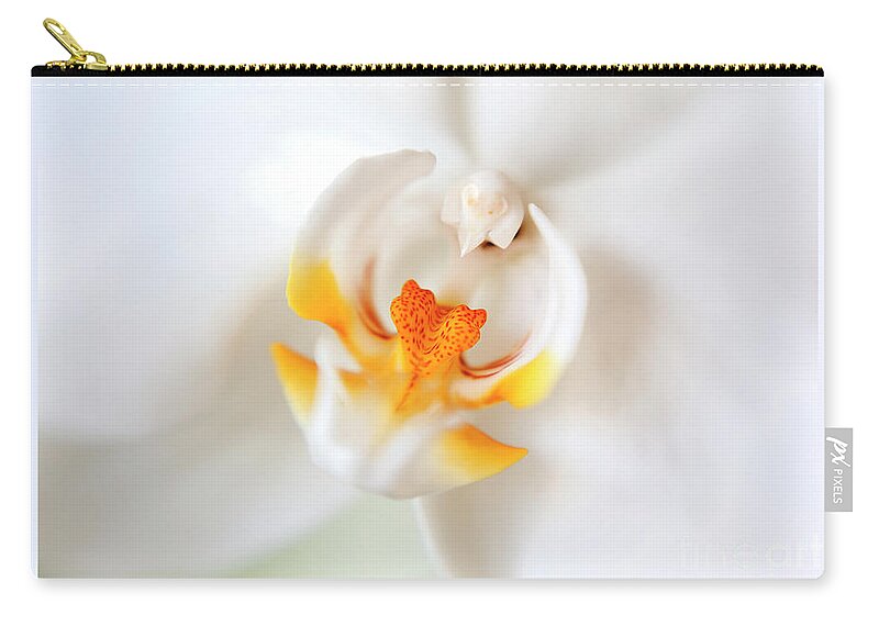 Orchid Zip Pouch featuring the photograph Orchid Detail by Ariadna De Raadt