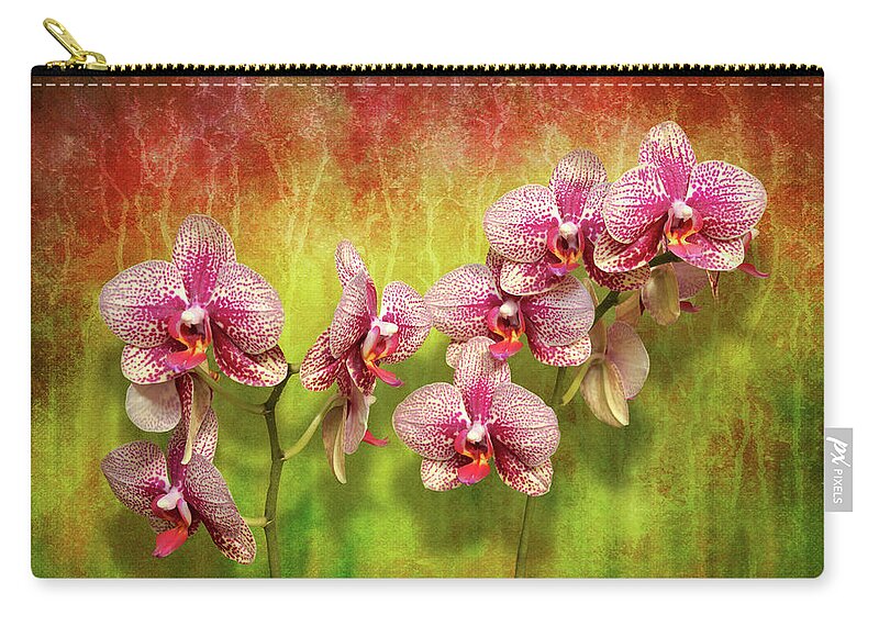 Phal Zip Pouch featuring the photograph Orchid - Phalaenopsis - Simply a delight by Mike Savad