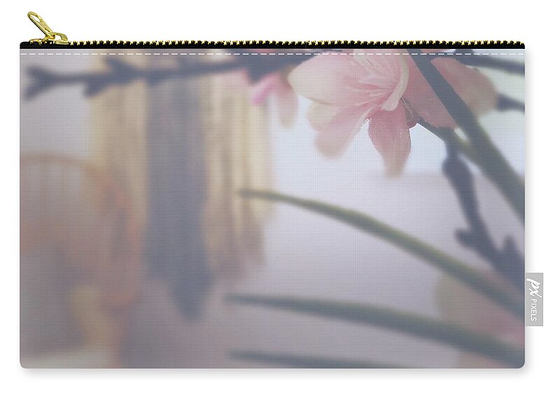 Orchid Zip Pouch featuring the digital art Orchid Reaching by Kevyn Bashore