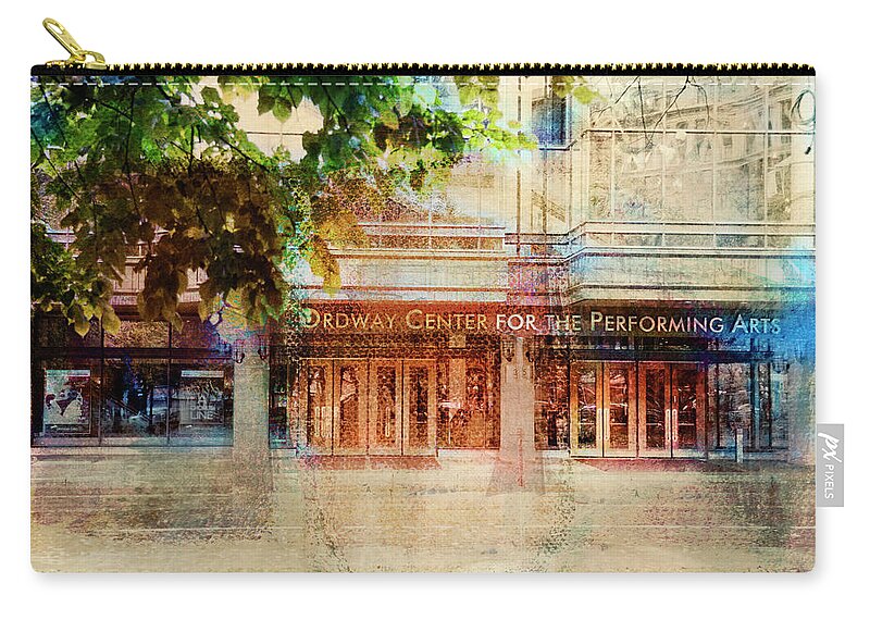 Minnesota Zip Pouch featuring the photograph Ordway Center by Susan Stone
