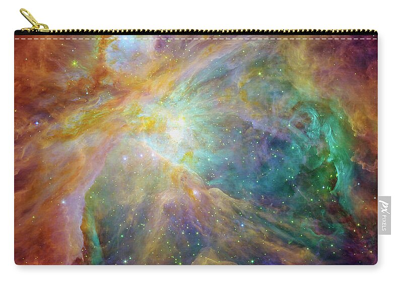 Orion Nebula Zip Pouch featuring the photograph Orion Nebula by Mark Kiver