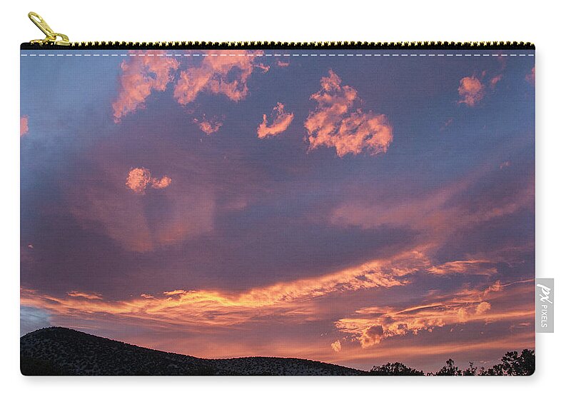 Natanson Zip Pouch featuring the photograph Ortiz Sunset by Steven Natanson