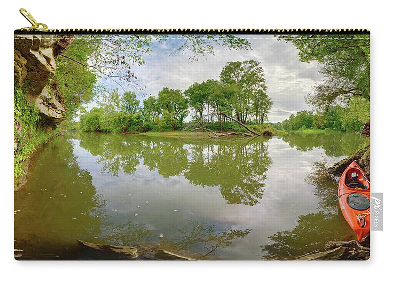 Kayak Carry-all Pouch featuring the photograph Osage Fork by Robert Charity