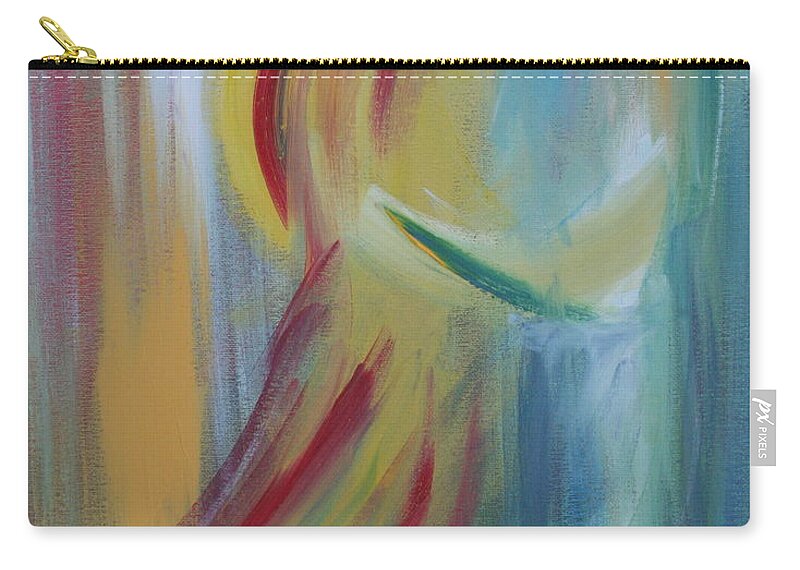 Dance Zip Pouch featuring the painting Our First Dance by Julie Lueders 