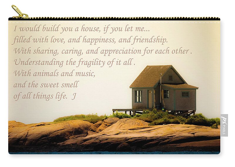 Cabin. Island. Prose Carry-all Pouch featuring the photograph Our House by Jeff Cooper