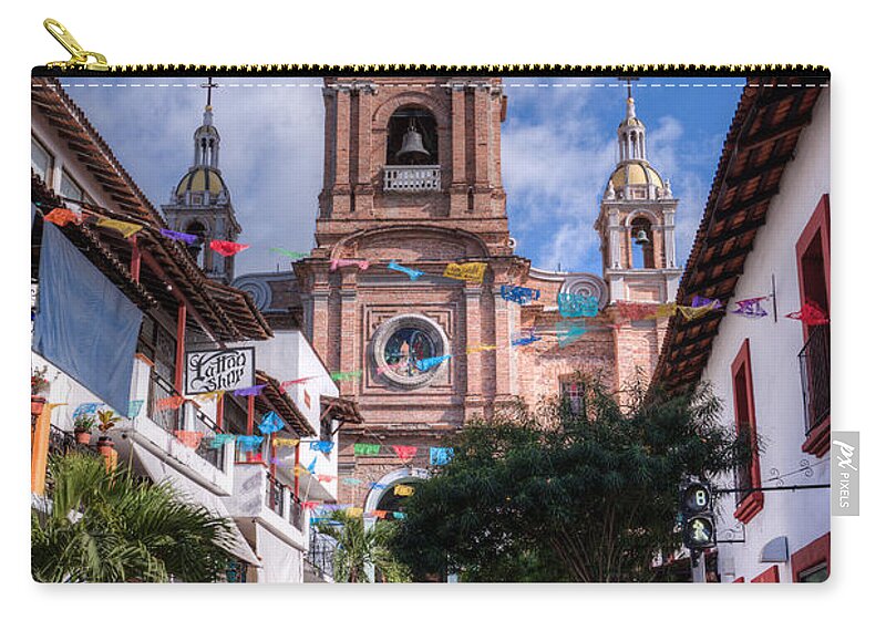 Arcos Zip Pouch featuring the photograph Our Lady of Guadalupe by Paul LeSage