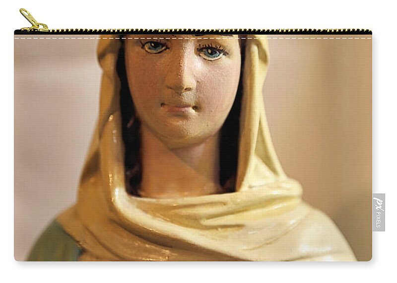 Our Lady Zip Pouch featuring the photograph Our Lady by Theresa Campbell