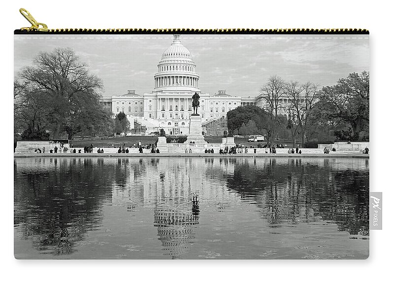 Landscape Zip Pouch featuring the photograph Our Nation's Capitol - Washington DC by Emmy Marie Vickers