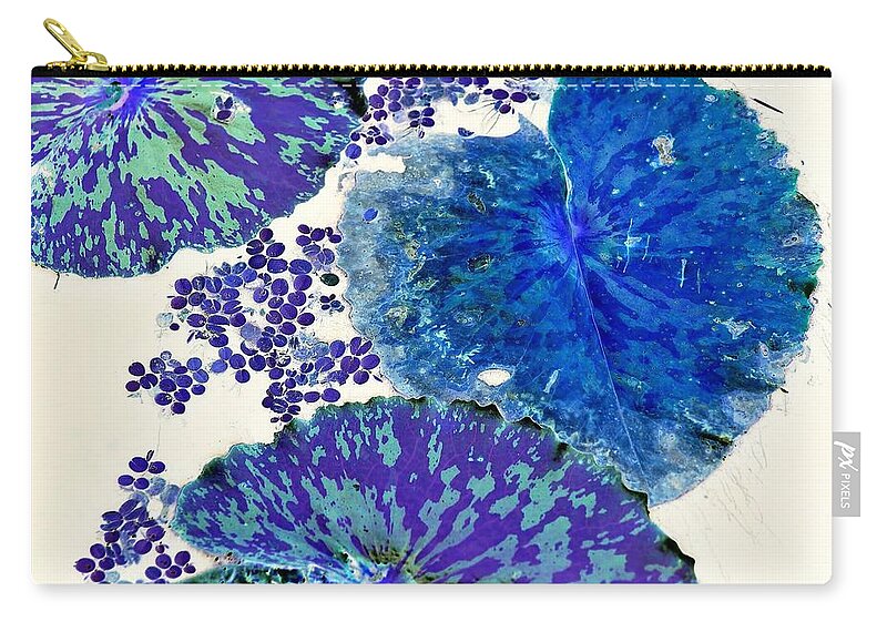 Surreal-nature-photos Zip Pouch featuring the digital art Out of the Blue I.C. by John Hintz