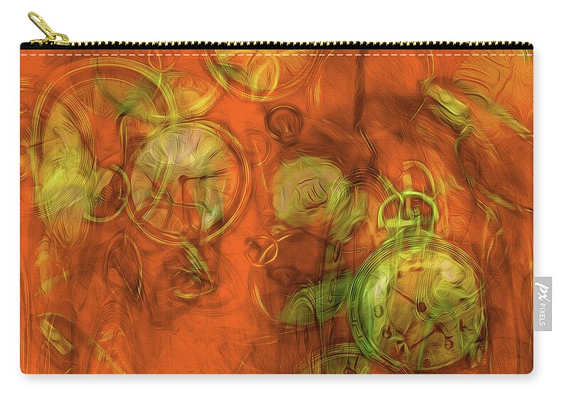 Clocks Zip Pouch featuring the photograph Out of Time 2 by Lynda Lehmann