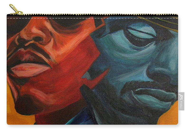 Big Boi Zip Pouch featuring the painting Outkast by Kate Fortin
