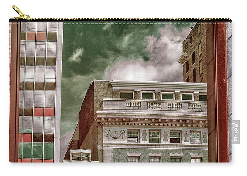Chicago Zip Pouch featuring the photograph Outside reflection - 720 nm IR by Izet Kapetanovic